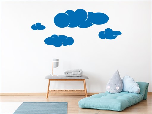 Oblaka samolepky na zeď, oblaka nálepky na stěnu, oblaka dekorace na zeď, oblaka nálepka na zeď