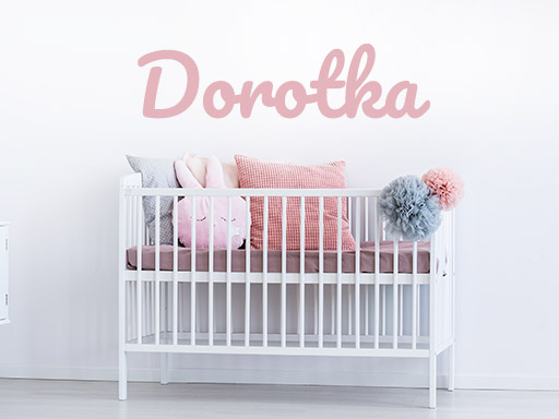 Ukázka jména na přání na zdi