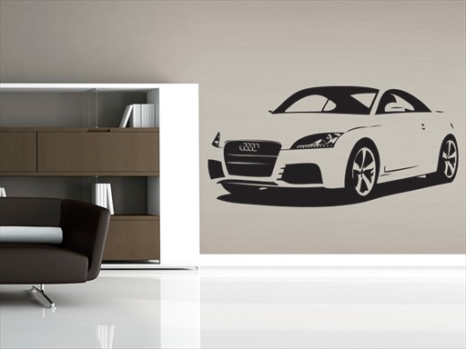 Audi TT samolepka na zeď, Audi TT nálepky na zeď, Audi TT dekorace na stěnu, Audi TT samolepící dekor na stěny, Audi TT samolepící tapety na zeď