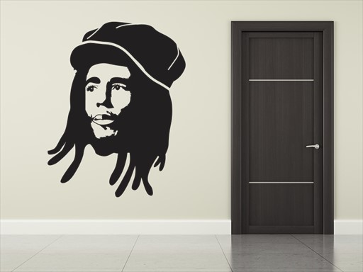 Bob Marley samolepky na zeď, Bob Marley nálepky na zeď, Bob Marley dekorace na zeď, Bob Marley samolepící nálepky na zeď