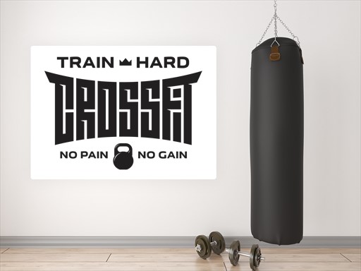 Crossfit nápis samolepky na zeď, Crossfit nálepky na zeď, Crossfit nápis dekorace na zeď, Crossfit samolepící nálepky na zeď