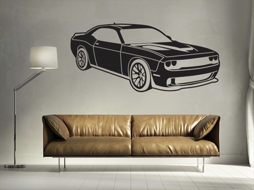 Dodge Challenger samolepky na zeď, Dodge Challenger nálepky na zeď, Dodge Challenger dekorace na zeď, Dodge Challenger samolepící nálepky na zeď