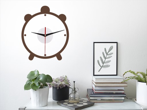 Hodiny budík samolepky na zeď, Hodiny budík nálepky na stěnu, Hodiny budík dekorace na zdi, Hodiny budík tapety na zdi