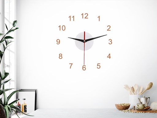 Hodiny s čísly 07 samolepky na zeď, Hodiny s čísly 07 nálepky na stěnu, Hodiny s čísly 07 dekorace na zdi, Hodiny s čísly 07 tapety na zdi