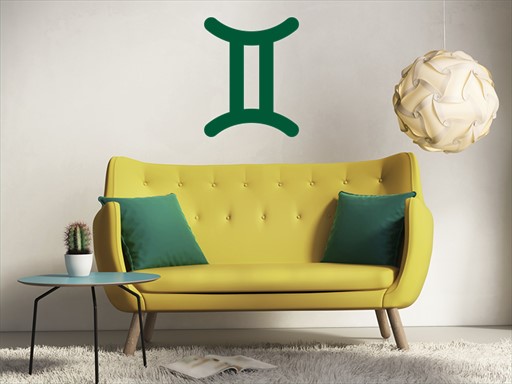 Horoskop symbol Blíženci samolepka na zeď, Horoskop symbol Blíženci nálepky na zeď, Horoskop symbol Blíženci dekorace na stěnu, Horoskop symbol Blíženci samolepící dekor na stěny, Horoskop symbol Blíženci samolepící tapety na zeď