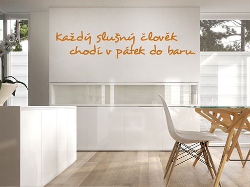 Každý slušný člověk samolepka na zeď, Každý slušný člověk nálepky na zeď, Každý slušný člověk dekorace na stěnu, Každý slušný člověk samolepící dekor na stěny, Každý slušný člověk samolepící tapety na zeď