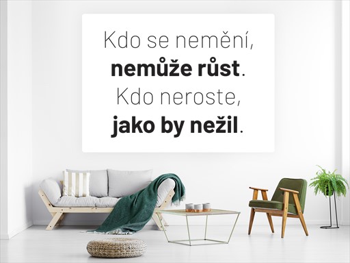 Kdo se nemění nápis samolepka na zeď, Kdo se nemění citát nálepky na zeď, Kdo se nemění dekorace na stěnu, Kdo se nemění samolepící dekor na stěny, Kdo se nemění samolepící tapety na zeď, Kdo se nemění nápis na zeď