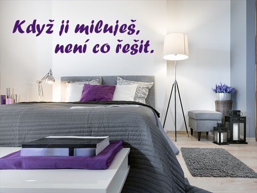 Když ji miluješ samolepka na zeď, Když ji miluješ nálepky na zeď, Když ji miluješ dekorace na stěnu, Když ji miluješ samolepící dekor na stěny, Když ji miluješ samolepící tapety na zeď