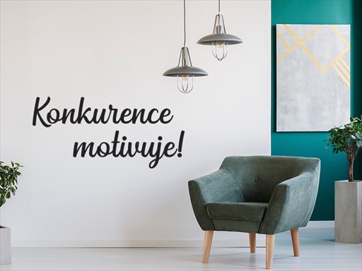 Konkurence motivuje samolepka na zeď, Konkurence motivuje  nálepky na zeď, Konkurence motivuje dekorace na stěnu, Konkurence motivuje samolepící dekor na stěny, Konkurence motivuje samolepící tapety na zeď