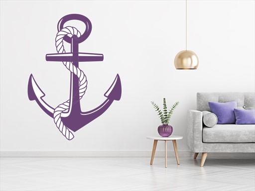 kotva na zeď, kotva samolepky na zeď, kotva nálepky na stěnu, kotva dekorace do interiéru na zeď