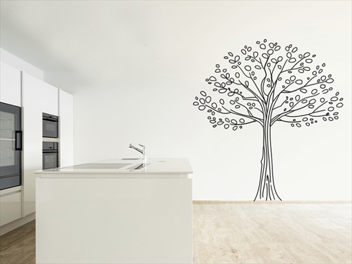 Kouzelný strom samolepky na zeď, Kouzelný strom nálepky na stěnu, Kouzelný strom dekorace na zdi, Kouzelný strom tapety na zdi