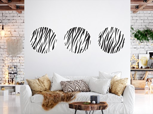 Kruhy motiv tygr samolepka na zeď, Kruhy motiv tygr nálepky na stěnu, Kruhy motiv tygr tapety na stěnu, Kruhy motiv tygr dekorace na zeď, Kruhy motiv tygr nalepovací dekor na zeď