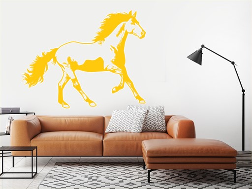 Kůň samolepka na zeď, Kůň nálepky na zeď, Kůň dekorace na stěnu, Kůň samolepící dekor na stěny, Kůň samolepící tapety na zeď