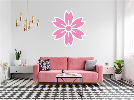 Květina 07 samolepky na zeď, Květina 07 nálepky na stěnu, Květina 07 dekorace na zdi, Květina 07 tapety na zdi