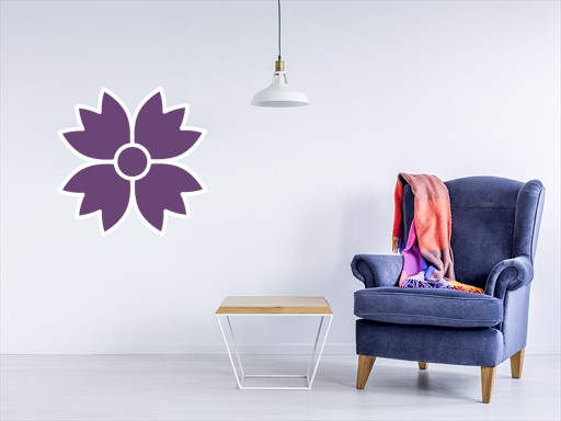 Květina 09 samolepky na zeď, Květina 09 nálepky na stěnu, Květina 09 dekorace na zdi, Květina 09 tapety na zdi