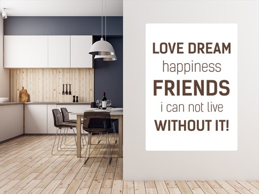 Love dream samolepky na zeď, Love dream dekorace na zeď, Love dream samolepící dekorace na zdi, Love dream nálepky na stěnu