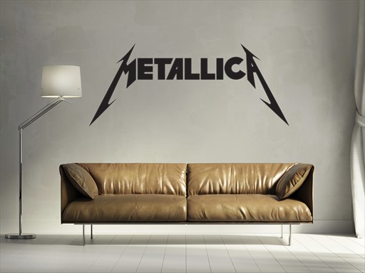 Metallica samolepky na zeď, Metallica nálepky na zeď, Metallica dekorace na zeď, Metallica samolepící nálepky na zeď