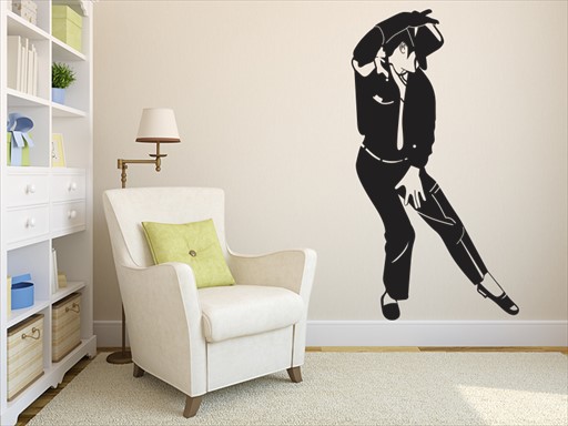 Michael Jackson samolepky na zeď, Michael Jackson zpěvák nálepky na zeď, Michael Jackson dekorace na zeď, Michael Jackson samolepící nálepky na zeď