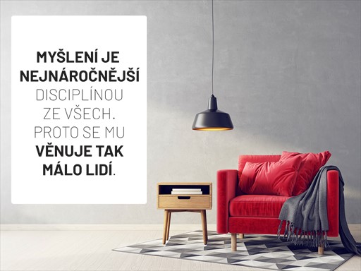 Myšlení nápis samolepka na zeď, Myšlení nápis nálepky na zeď, Myšlení nápis dekorace na stěnu, Myšlení nápis samolepící dekor na stěny, Myšlení nápis samolepící tapety na zeď