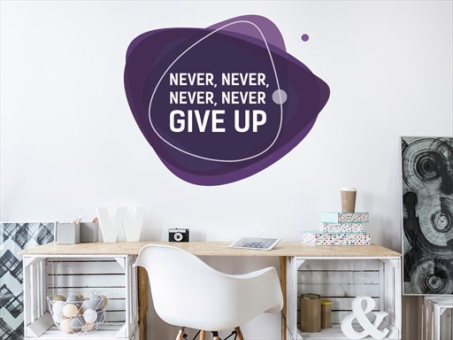 Never never samolepka na zeď, Never never nálepky na zeď, Never never dekorace na stěnu, Never never samolepící dekor na stěny, Never never samolepící tapety na zeď, Never nevernápis na zeď