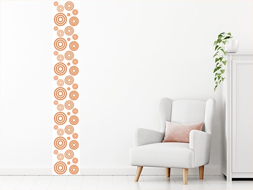 Pás z kuliček samolepka na zeď, Pás z kuliček nálepky na zeď, Pás z kuliček dekorace na stěnu, Pás z kuliček samolepící dekor na stěny, Pás z kuliček samolepící tapety na zeď
