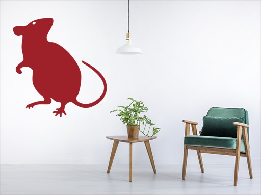 Potkan samolepky na zeď, potkan nálepky na zdi, potkan dekorace na zeď, potkan samolepící dekorace