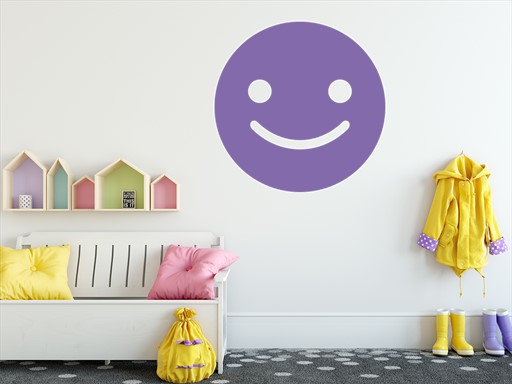 smějící se smajlík samolepka na zeď, Smějící se smajlík dekor na stěnu, Smějící se smajlík samolepící folie na zeď