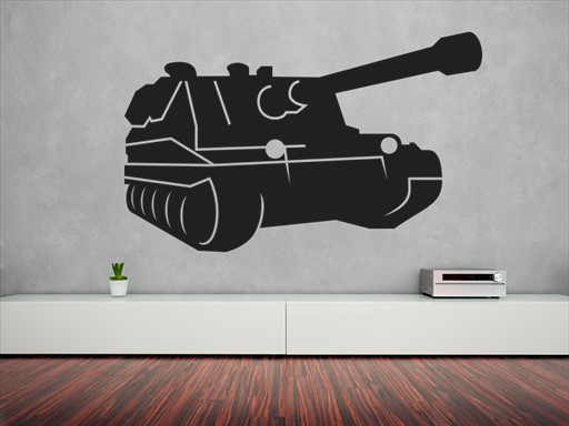 tank samolepka na zeď, tank nálepka na stěnu, tank samolepící dekor na zdi, tank samolepící nálepky na stěny