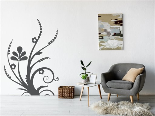 Vodní rostlina samolepky na zeď, Vodní rostlina dekorace na zeď, Vodní rostlina samolepící dekorace na zdi, Vodní rostlina nálepky na stěnu