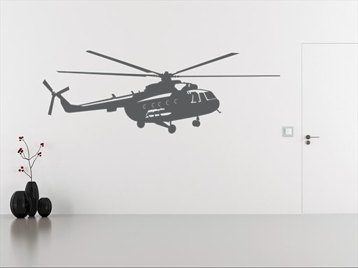 Vrtulník samolepka na zeď, vrtulník nálepka na zeď, vrtulník tapety na zeď, vrtulník samolepící dekorace na zeť, vrtulník samolepící dekor