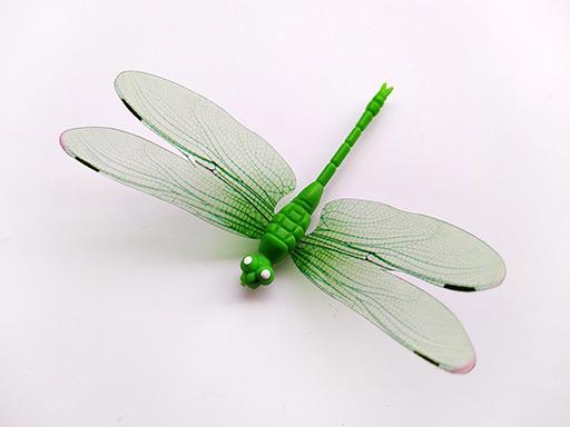 3D dekorace vážka zelená, 3D samolepky na zeď vážka zelená, 3D nálepky na zeď vážka zelená, 3D dekorace na stěnu vážka zelená