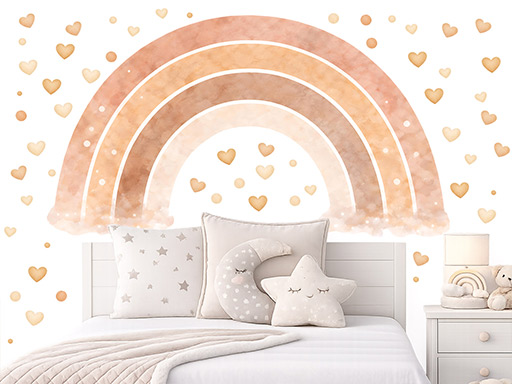 Duha pro děti samolepky na zeď, Duha pro děti nálepky na stěnu, Duha pro děti dekorace na zeď, Dětská duha samolepky na zeď, Duha pro děti nálepka na stěnu