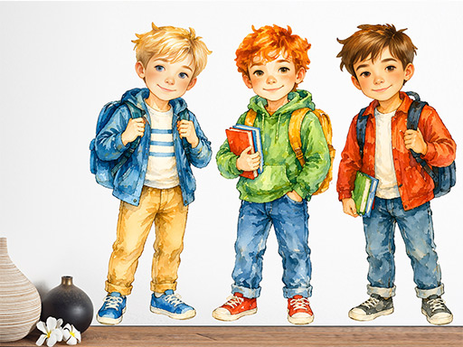 Akvareloví školáci