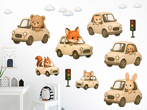 autíčka pro děti samolepky na zeď, autíčka pro děti nálepky na zeď pro děti, autíčka pro děti dětské dekorace na zeď, autíčka pro děti samolepící nálepky na zeď