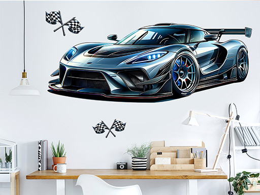 Auto supersport samolepky na zeď, Auto supersport nálepky na stěnu, Auto supersport dekorace na zdi, Auto supersport tapety na zdi