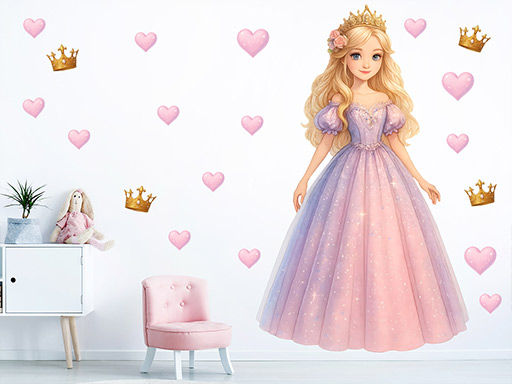 Princezna v růžových šatech