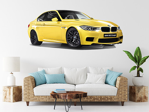 BMW M3 coupe nálepky na zeď, BMW M3 coupe auto na zeď, BMW M3 coupe samolepky na stěnu