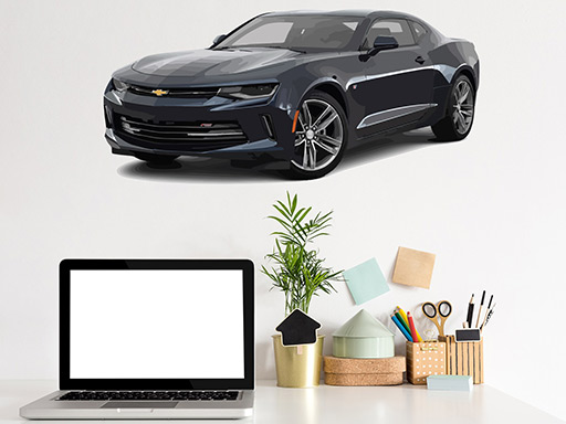 chevrolet camaro, chevrolet camaro samolepky na zeď, chevrolet na zeď, camaro nálepka na stěnu