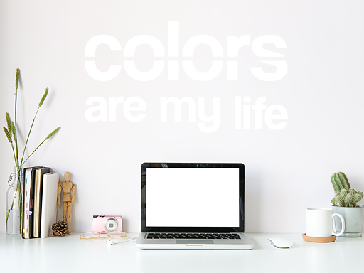 Colors are my life nápis samolepky na zeď, Colors are my life nápis dekorace na zeď, Colors are my life nápis samolepící dekorace na zdi, Colors are my life nápis nálepky na stěnu