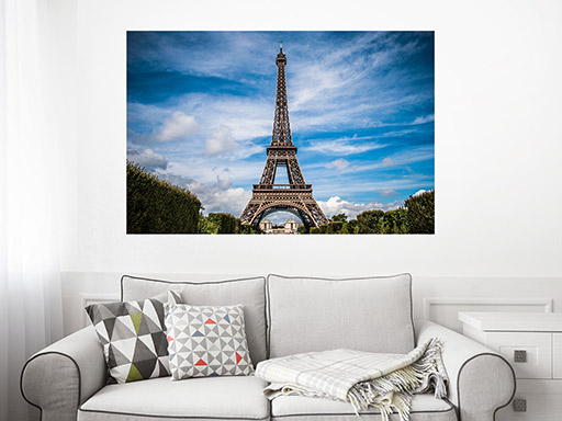 Eiffelova věž samolepka na zeď, Eiffelova věž plakát na zeď, Eiffelova věž plakát dekorace na zeď, Eiffelova věž plakát na stěnu, Eiffelova věž plakát na zeď