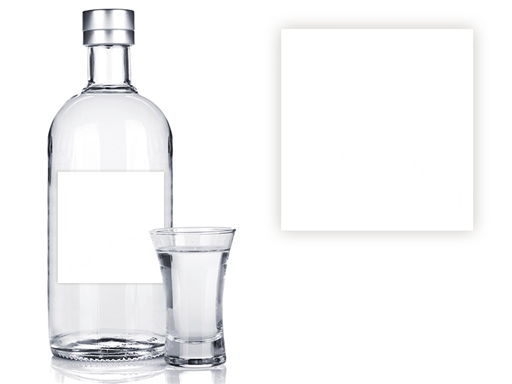 etiketa na lahev, etiketa na vodku, samolepka etiketa na flašku, samolepka viněta
