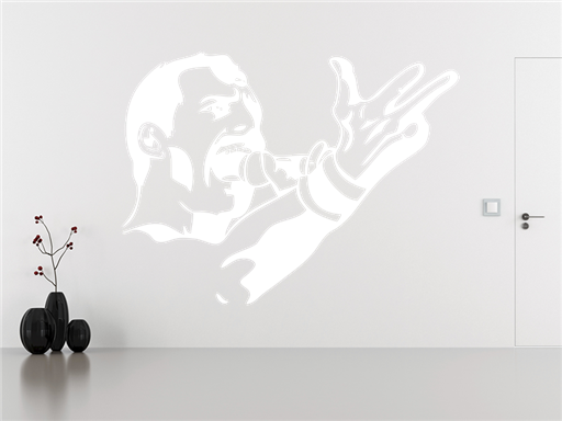 Freddy Mercury samolepka na zeď, Freddy Mercury nálepky na zeď, Freddy Mercury dekorace na stěnu, Freddy Mercury samolepící dekor na stěny, Freddy Mercury samolepící tapety na zeď