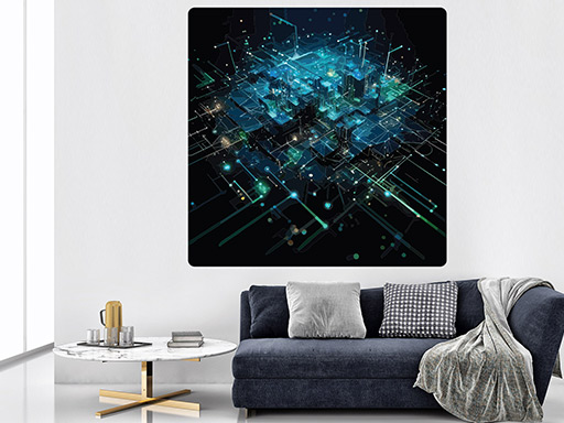 Futuristický abstrakt samolepky na zeď, Futuristický abstrakt nálepky na zeď, Futuristický abstrakt dekorace na zeď, Futuristický abstrakt samolepící nálepky na zeď