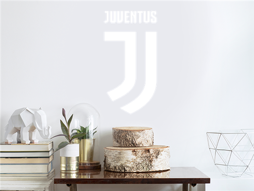 Juventus Turín logo, Juventus samolepky na zeď, Juventus Turín logo na zeď
