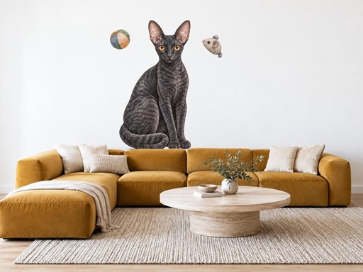 Kočka cornish rex