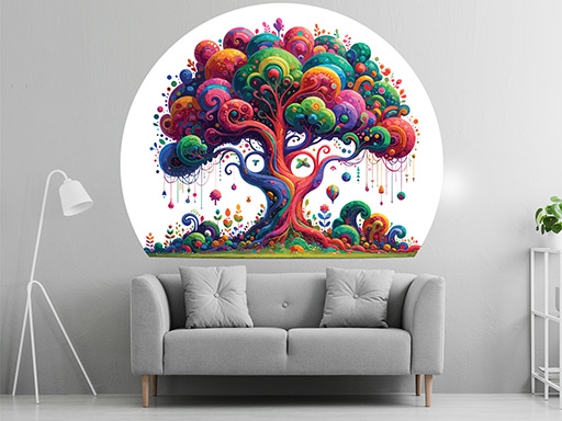 Kouzelný strom samolepky na zeď, Kouzelný strom nálepky na stěnu, Kouzelný strom dekorace na zdi, Kouzelný strom tapety na zdi