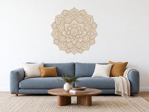 Krémová mandala