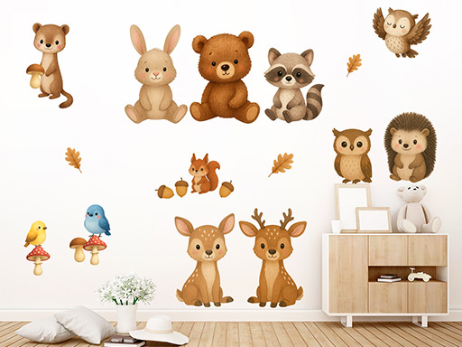 Lesní zvířátka kamarádi