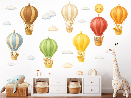 Lesní zvířátka v balónech