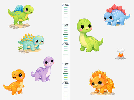 Metr dino dinosauři samolepky na zeď, Metr dino dinosauři tapety na zeď, Metr dino dinosauři dekorace na zeď, Metr dino dinosauři nálepky na zeď